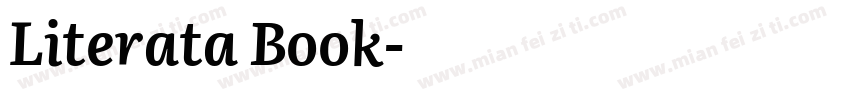 Literata Book字体转换